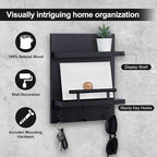 Lucundm Key Holder Wall Mount, Mail Shelf Decor - Image 3