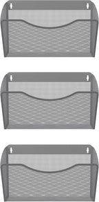 EasyPAG 3 Single Pocket Wall File Organizer, Mesh Hanging File Folder Organizer - Image 2