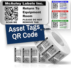 McAuley Labels Custom QR Code Stickers by McAuleyLabels