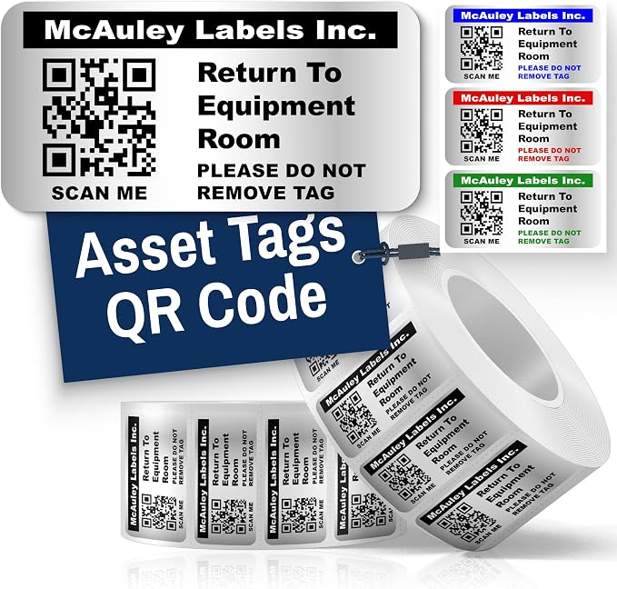 McAuley Labels Custom QR Code Stickers by McAuleyLabels