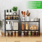 SOFRON Expandable Cabinet Storage Shelf Stackable Organizer Rack - Image 6
