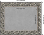 Amanti Art Silver Framed Magnetic Board 24x30 Medium Vision Board - Image 4