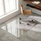GLSLAND 47"x32" Tempered Glass Chair Mat Heavy-Duty Floor Protector - Image 6