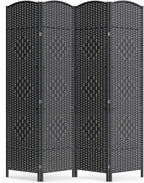 Cocosica 4 Panel Room Divider, 6Ft Folding Privacy Screen, Tall by cocosica