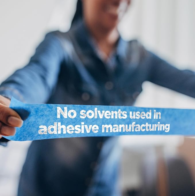 ScotchBlue PROSharp Painter's Tape 1.5 Inch Wide 3 Rolls Blue Tape Protects - Image 8