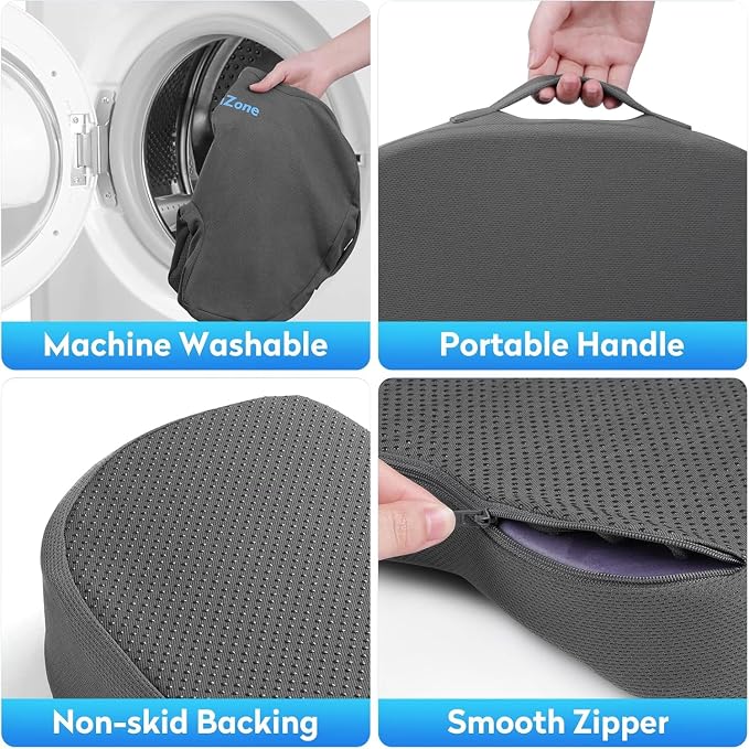 XXL Seat Cushion Office Car Seat Cushion, Memory Foam Cushion - Image 4