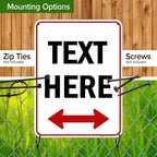 Custom Arrow, Custom Directional Sign, Two Way Arrow, 18x24 Inches, 55 mil - Image 5