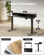 FEZIBO 48 x 24 Inch Height Adjustable Electric Standing Desk - Image 4