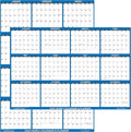32" x 48" SwiftGlimpse 2026 Wall Calendar Erasable Large XL Wet & Dry Erase by Swiftmaps