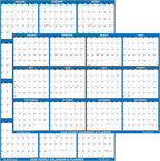 32" x 48" SwiftGlimpse 2026 Wall Calendar Erasable Large XL Wet & Dry Erase by Swiftmaps