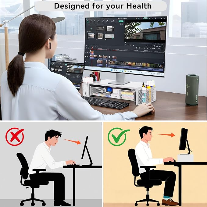 Qupui Computer Monitor Stand Riser - Image 4