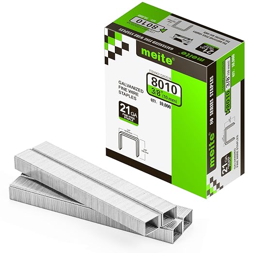 meite 21 Gauge Upholstery Staples, 1/2-Inch Crown by meite