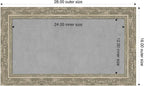 Amanti Art Silver Framed Magnetic Board 16x28 Small Vision Board - Image 2