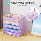 Marbrasse 5-Tier Letter Tray Paper Organizer - Image 4