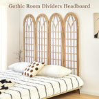 Asnefeli 4 Panel Japanese Room Divider, Shoji Style Partition Divider, Fully - Image 5