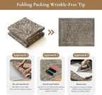 GENIMO 6x9 Area Rug Machine Washable Boho Rug - Image 9