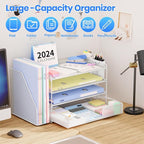 OPNICE Desk Organizer, 4-Tier Desktop File Organizer - Image 4