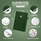 Clever Fox Planner 2nd Edition – Colorful Weekly & Monthly Goal Planner - Image 2