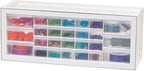 IRIS USA Plastic Drawer Storage Organizer, 26-Drawer Teacher Toolbox Bead Small by IRISUSA