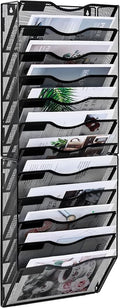 Solinxe Wall File Holder, 12 Pockets Hanging File Folder, Paper Organizer by Solinxe