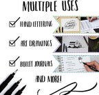 Craft 'n' Beyond Calligraphy Brush Pens Pack of 3 Small, Medium and Large - Image 5