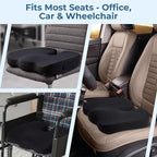 5 STARS UNITED Seat Cushion for Tailbone Pain Relief – Memory Foam Cushion for - Image 5