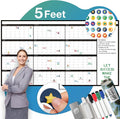 Large Dry Erase Calendar for Wall, Reusable by LushleafDesigns