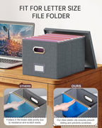 2 Pack File Storage Organizer, Filing Box, Portable File Box - Image 4