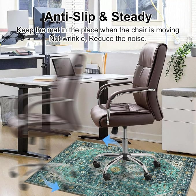 Anidaroel 48"x60" Chair Mat for Hardwood Floor/Tile Floor, Desk Chair Mats for - Image 5