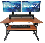 Rocelco 40" Large Height Adjustable Standing Desk Converter - Image 2