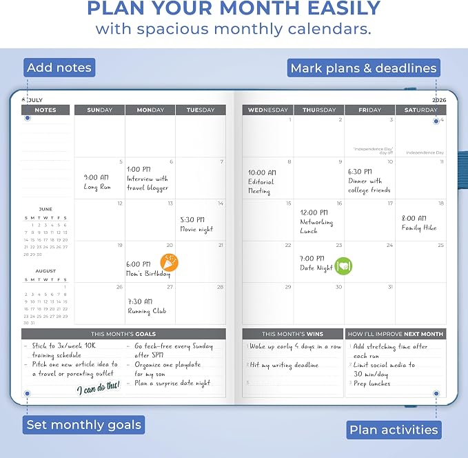 Clever Fox Dated Planner 2026-2027 – Weekly Life Planner Notebook - Image 7