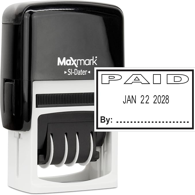 MaxMark Office Self Inking Date Stamp by Maxmark