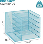 Marbrasse Desk Organizers and Accessories, 5-Tier Paper Letter Tray Organizer - Image 6
