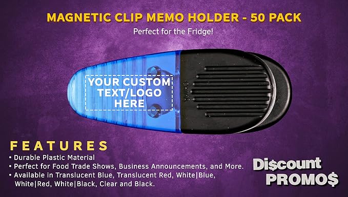 50 Magnetic Memo Holders Set - Image 2