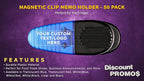 50 Magnetic Memo Holders Set - Image 2