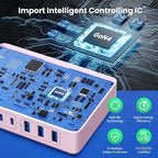 USB C Charger 300W USB C Charger Block, 8-Ports GaN IV Fast Charging Station Hub - Image 4