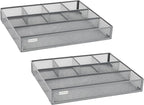 Mind Reader Drawer Organizer, Desk Org, Utensil Organizer, Metal Mesh - Image 8