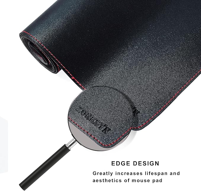 ZORESYN PU Leather Desk Mat Waterproof Anti-Oil Dining Table mat - Image 4