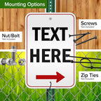 Custom Arrow, Custom Directional Sign, Right Arrow, 12x18 Inches, 3M EGP - Image 5