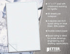 Graph Paper Pad, 50 Sheets, Double Sided, 4x4 Blue Quad Rule, Easy Tear Sheets - Image 5