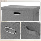 Graciadeco Large 17" 36 Quart Collapsible Stackable Storage Bins - Image 6