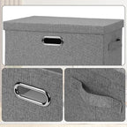 Graciadeco Large 17" 36 Quart Collapsible Stackable Storage Bins - Image 6