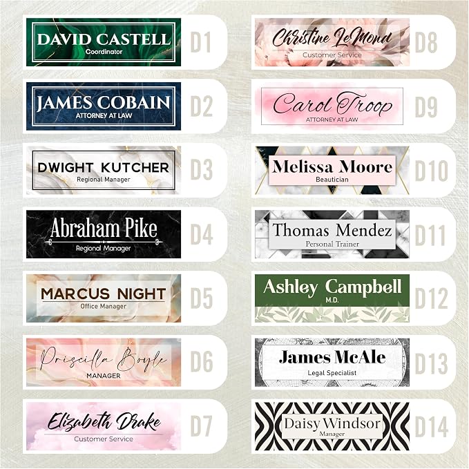Personalized Acrylic Door Name Plate - Image 2