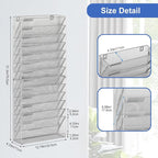 EasyPAG Wall File Holder 14 Tier Mesh Hanging Folder Organizer - Image 3
