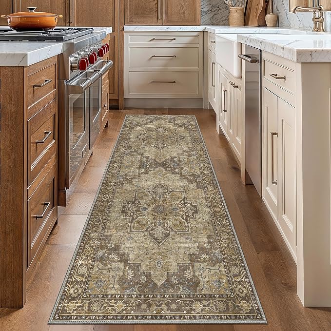 GENIMO 2x10 Runner Rugs for Hallway, Machine Washable Non Slip Vintage Rugs - Image 8