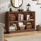 ChooChoo 6 Cube Storage Organizer, Wooden Bookcase - Image 2