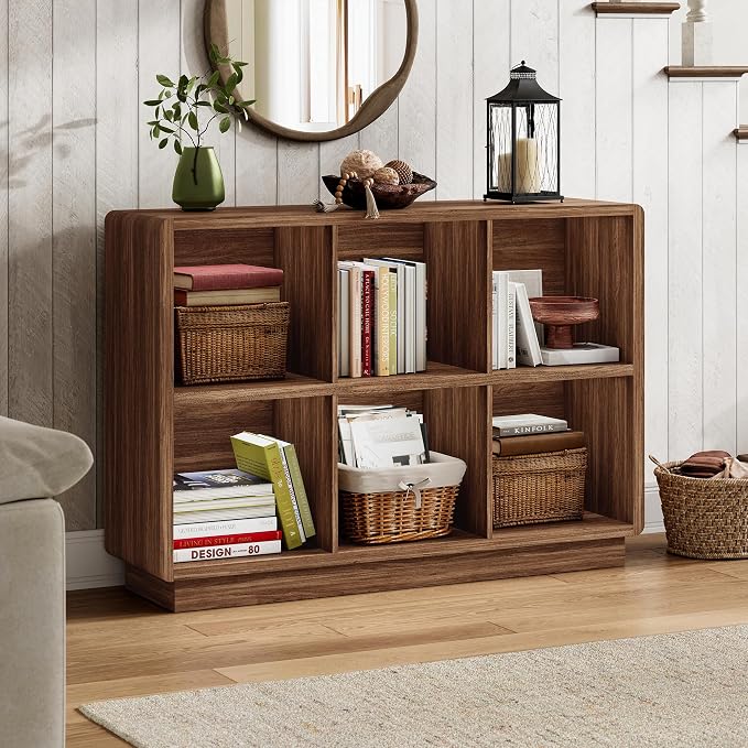ChooChoo 6 Cube Storage Organizer, Wooden Bookcase - Image 2