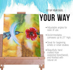U.S. Art Supply Cancun Solid Wooden Tabletop Easel - Image 4