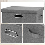 Graciadeco Medium 15" 21 Quart Collapsible Stackable Storage Bins - Image 6