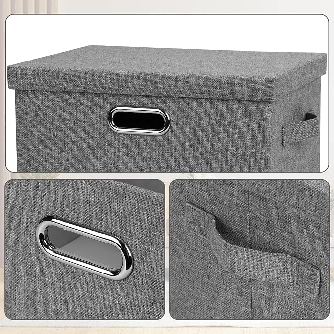 Graciadeco Medium 15" 21 Quart Collapsible Stackable Storage Bins - Image 6